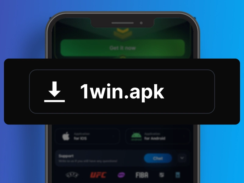 user opening 1Win APK file to start installation on Android phone