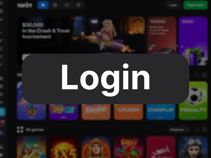 1win login button highlighted