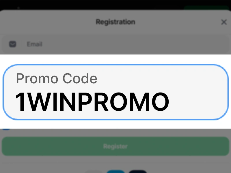 Enter promo code in registration form